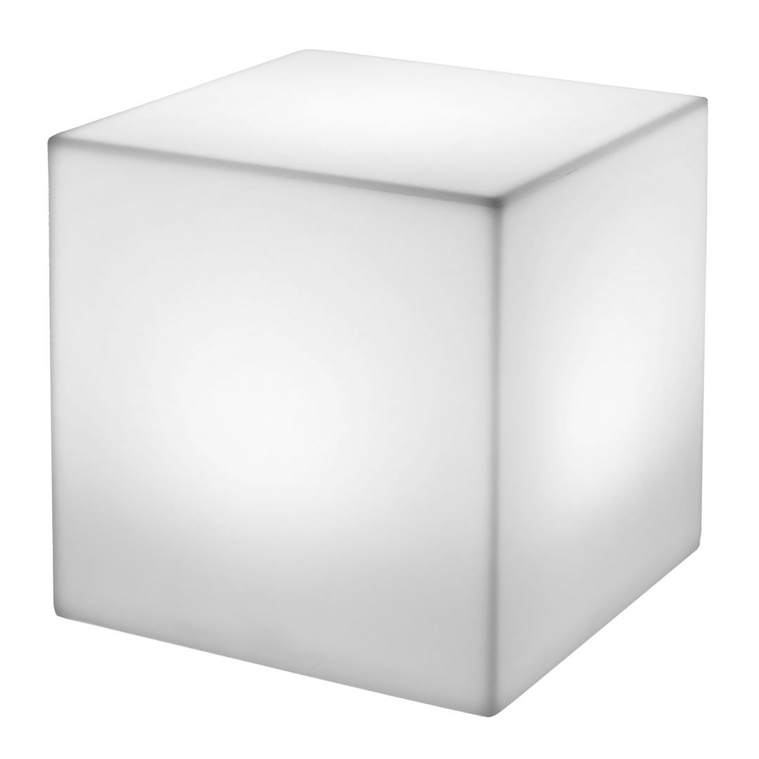 Cubo Luminoso da Giardino Made in Italy | Cube Lampada da Giardino in Resina a LED Luce Neutra | Luce a LED da Giardino Quadrata da Esterno-Interno