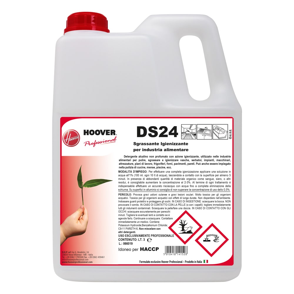 DS24 Sgrassante sanitizzante per industria alimentare