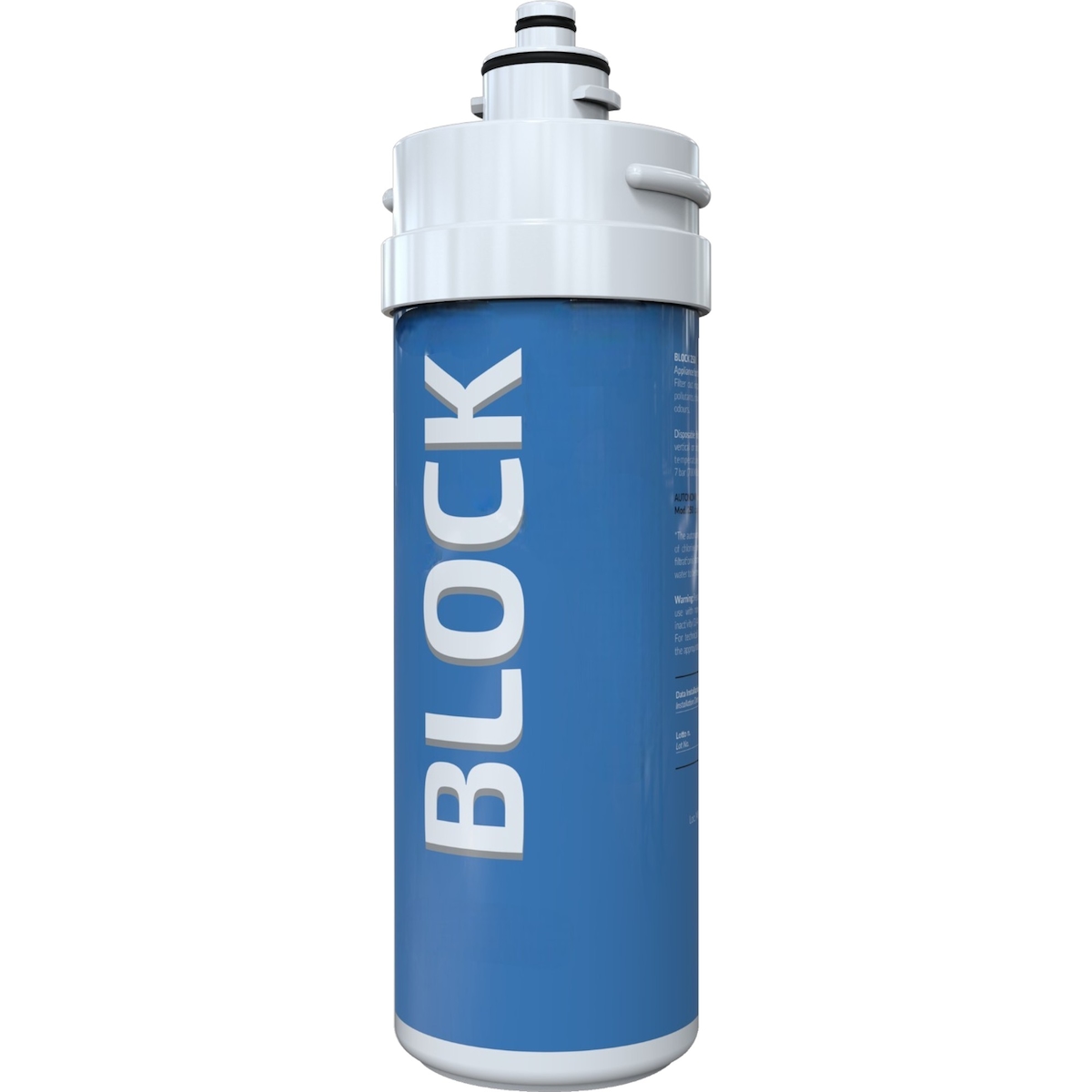 Water Care Filters WCF Block 350 - Carbon Block Wasserfilter für Gastronomie, Gewerbe & Haushalt - blue plastic