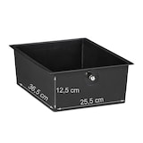 thumbnail of Relaxdays Badrollwagen, 4 Schubladen, Metall & Kunststoff, Rollcontainer Bad, Kosmetik, HBT: 74 x 33 x 39 cm, schwarz