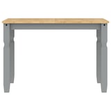 thumbnail of vidaXL Esstisch Corona Grau 112x60x75 cm Massivholz Kiefer