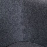 thumbnail of Sitzbank | HxBxT 77x133x56cm | Sitzhöhe 48cm | Esszimmerbank Bank Polsterbank Garderobenbank Rückenlehne Armlehne Stoff/Textil 133cm | Anthrazit