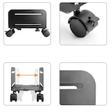 thumbnail of VALUE PC-Ständer, rollbar, schwarz