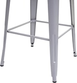 thumbnail of Décoshop26 - Bistro-Bartheke mit Holz- und grauer Metallplatte Industriedesign 107 x 60 x 60 cm 04_0008511