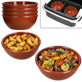 thumbnail of 6er Set Airfryer Ton-Schüsseln 16cm 450ml Bowl Auflauf Dessert Kuchen Suppe