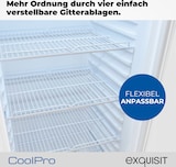 thumbnail of Exquisit Glastürkühlschrank, 240l Getränkekühlschrank mit LED, Umluft, 4 verstellbare Ablagen, CoolPro, GKS5220-GT-431D weiss