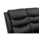 thumbnail of 2-zits bioscoopfauteuil HWC-O62, relaxfauteuil TV-fauteuil met armleuning, relaxfunctie kunstleder ~ zwart