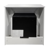 thumbnail of Lareira de piso a bioetanol BELLINI em madeira branca Fabricado na Itália L96 x D35 x H96