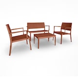 thumbnail of Now's Home - Salon de jardin en polypropylène couleur brique patio