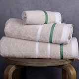 thumbnail of Benetton - Toalha de Lavabo 30x50cm 100% Algodão Bege com Listras Neutral