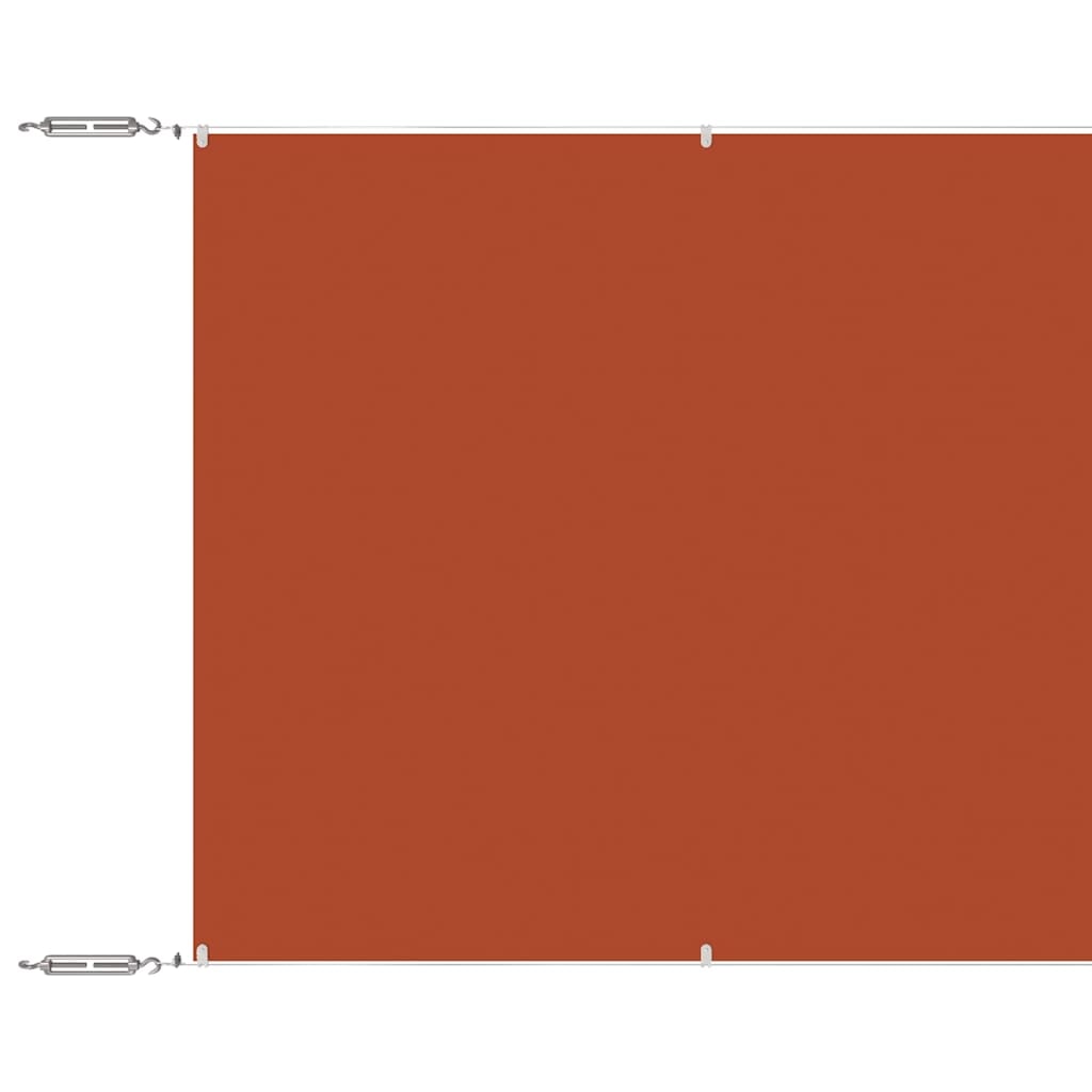 vidaXL Senkrechtmarkise Terrakotta 140x800 cm Oxford-Gewebe
