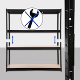 thumbnail of Stelling 160x60x180 cm zwart