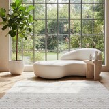 thumbnail of Teppich Outdoor 3D-Effekt Wetterfest Waschbar Strapazierfähig Balkon Terrasse Küche OEKO-TEX Creme 80x150 cm – ORTLER von Kadima Design