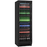 thumbnail of Nevera expositora vertical profesional negra 358 litros con puerta de cristal para hostelería. Frigorífico expositor refrigerado para bebidas.