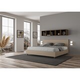thumbnail of Letto contenitore imbottito 200x200  similpelle tortora Adele