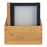 thumbnail of Securit® Porte-menus en bois en boîte - (2 inserts simples pour 4xA4) - Ensemble de 20 porte-menus A4