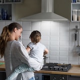 thumbnail of CIARRA A++ 370 m³/h Dunstabzugshaube 90 cm Wandhaube Pyramide Abzugshaube 3 Stufen VMS9201