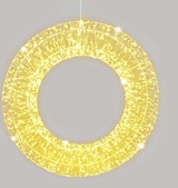 thumbnail of WellHome - Leuchtender Metallring mit 1800 warmweißen Micro-LEDs 58x13x58cm