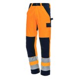 thumbnail of Nitras Motion Tex VIZ lange Warnschutz-Arbeitshose | orange | Gr. 110