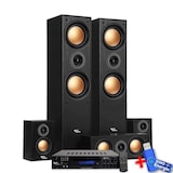 thumbnail of Ensemble Home-Cinéma - Evidence Acoustics EA950-PG - 5 enceintes 850W Ampli 5.2, USB BT FM - 4 x75W, 3 x20W+ Clé USB 32G