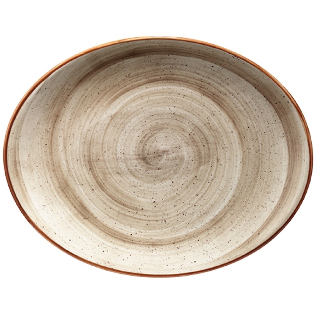 6 x Aura Terrain Moove Platte oval 31 x 24cm * -  Bonna Premium Porcelain