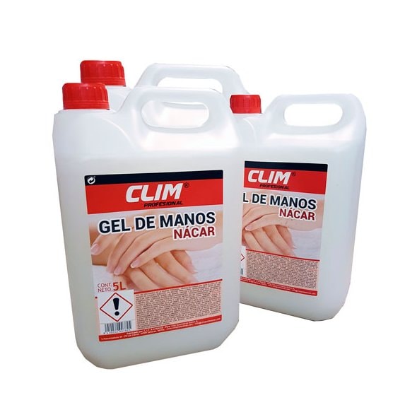 Gel de manos dermo nácar profesional. Caja 3 garrafas 5L