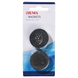 thumbnail of SIGMA Ímanes, poliestireno, Ø 3.8 cm, preto, 2 unidades