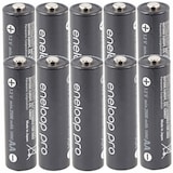 thumbnail of 10 Panasonic eneloop Pro NiMH Akku, AA Mignon, 2500mAh mit extrastarker Leistung und AccuCell AccuSafe