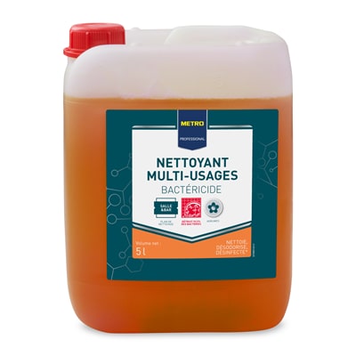 METRO Professional Nettoyant multi-usages bactéricide agrume 5 L