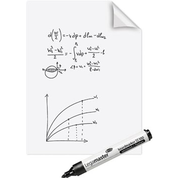 Legamaster Magic-Chart whiteboard folie, ft 60 x 80 cm, wit, effen, rol van 25 vel