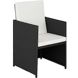 thumbnail of tectake Conjunto de ratán Lausanne  negro - 403096