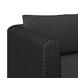 thumbnail of vidaXL 4-tlg. Garten-Sofagarnitur mit Auflagen Poly Rattan Schwarz