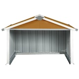 thumbnail of vidaXL Rasenmäher Garage 92x97x63 cm Verzinkter Stahl Braun