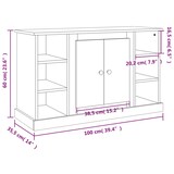 thumbnail of vidaXL Sideboard Weiß 100x35,5x60 cm Holzwerkstoff