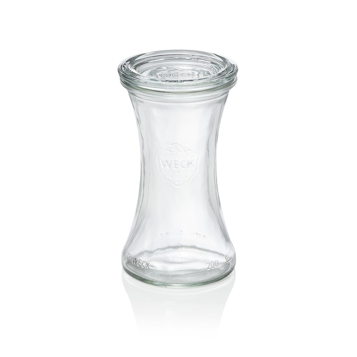 WAS Germany - Delikatessenglas Weck®, 6-teilig, 200 ml, Glas