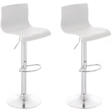 thumbnail of Set van 2 barkrukken Hover kunststof wit