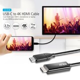 thumbnail of ATEN UC3238 USB-C to 4K HDMI Kabel, 2,7 m