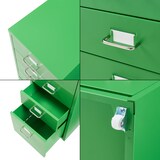 thumbnail of Helloshop26 - Armário/módulo de escritório com rodízios e 5 gavetas 69 x 28 x 41 cm verde maçã 03_0009109