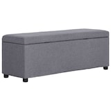 thumbnail of Helloshop26 - Bank mit Staufach 116 cm hellgraues Polyester 02_0010878