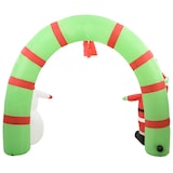 thumbnail of Aufblasbarer Weihnachtsmann und Schneemann Deko Bogen LED 223cm