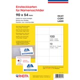 thumbnail of Rheita 100 Einsteckkarten für Namensschilder