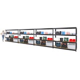 thumbnail of PROREGAL Mega Deal | 4x Schwerlastregal DINO | HxBxT 180x200x45 cm | Fachlast 500kg | Schwarz | Garagenregal, Lagerregal, Werkstattregal