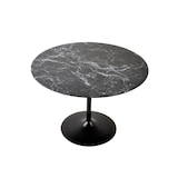 thumbnail of SalesFever Eettafel rond Ø 110 cm | tafelblad MDF marmerlook | metalen onderstel | B 110 x D 110 x H 75 cm | zwart