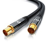 thumbnail of Primewire HDTV Antennenkabel mit Braiding - 2-fach Schirmung - Stoffummantelung - 75 Ohm / 135 dB - 3 m