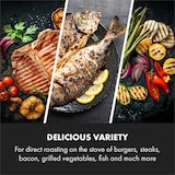 thumbnail of Delicatessa Grill Pan Grillplatte Induktionskochfeld Zubehör 43,5x23cm Schwarz