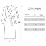 thumbnail of WellHome - Bademantel L/XL 100% Baumwolle in Grau