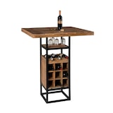 thumbnail of Mesa de Bar Harrys em madeira e estrutura em ferro - 90x90x105cm