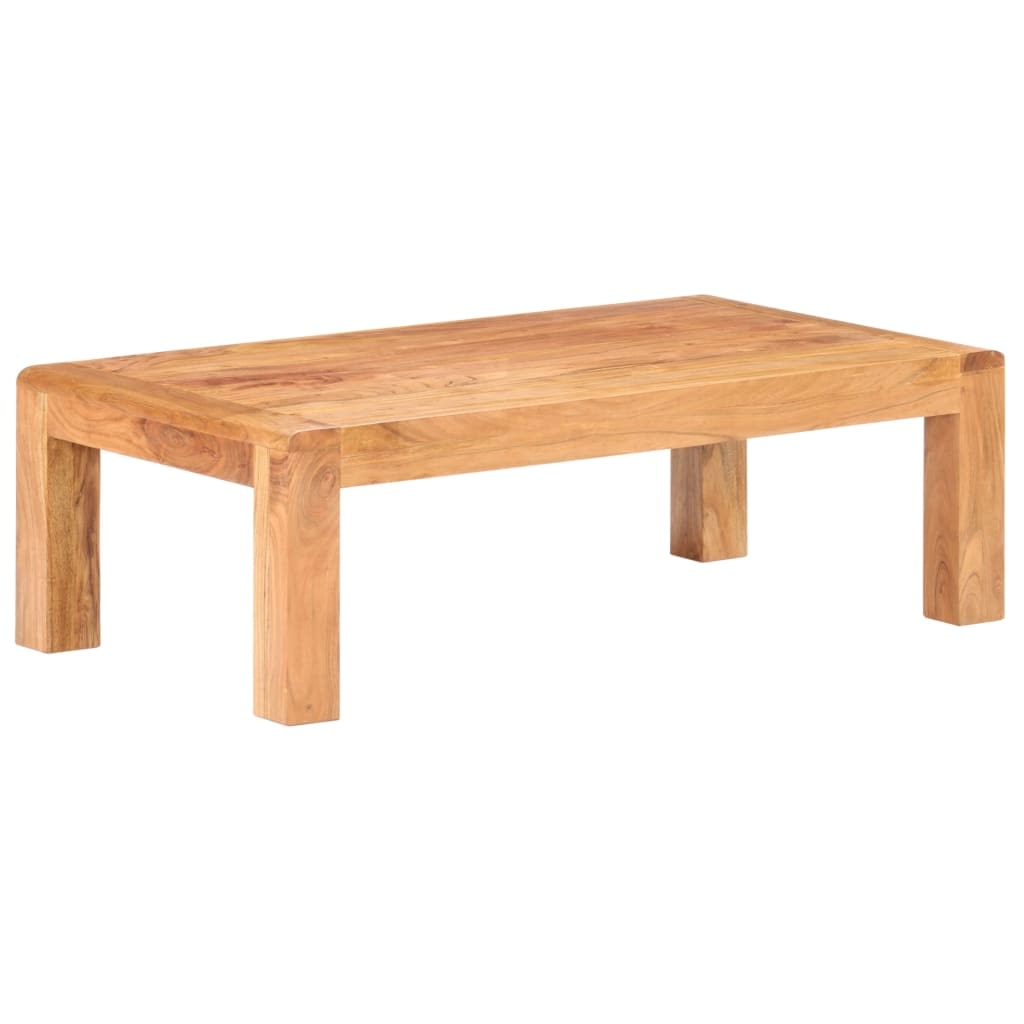 Table basse 110x60x35 cm Bois d'acacia massif et finition miel Modèle Apex Nova