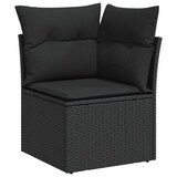 thumbnail of vidaXL Garten-Sofa-Set 7 pcs Schwarz 289 x 154 x 85 cm Poly Rattan