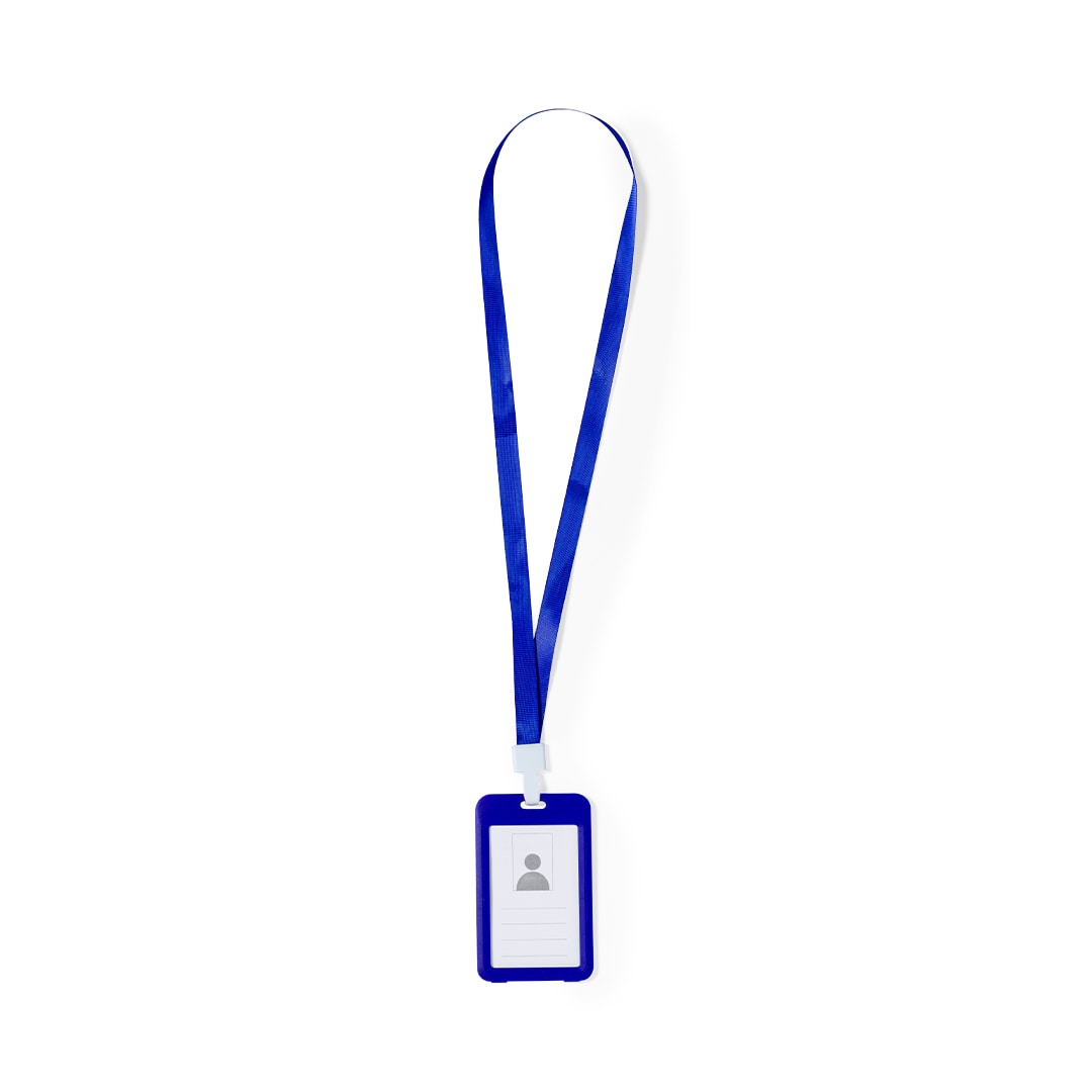 25x Identificador Lanyard Y Portatarjetas Azul